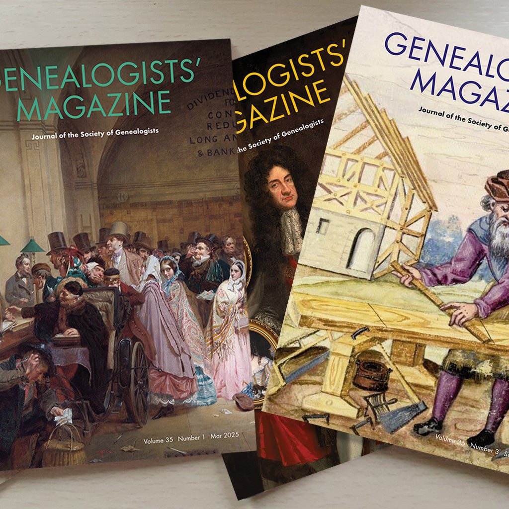 Members-only Genealogists' Magazine 2026 Printed add-on (UK)