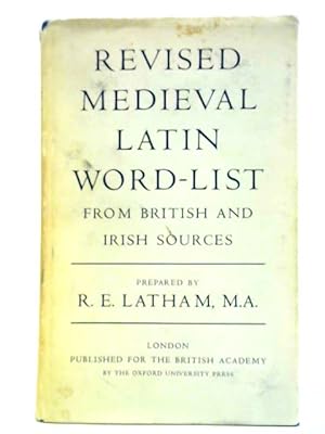 Revised Medieval Latin Word-List