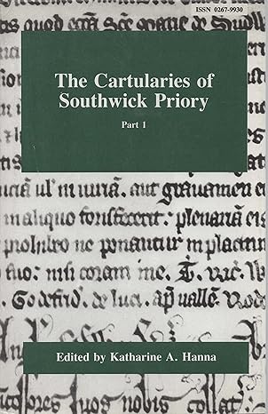 The Cartularies of Southwick Priory Part 1